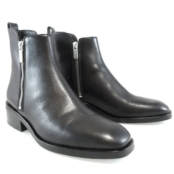 NWT$525 3.1 Phillip Lim Alexa Leather Ankle Bootie Dual Side Zippers Boots 38.5 - Picture 11 of 17